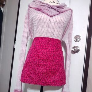 Chic Pink Peace Sign Apron Homemade